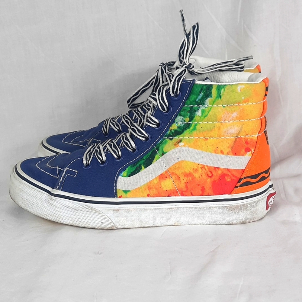 Vans Off The Wall Crayola Mens Shoes Size 4 Womens Size 5.5 Hightop Sk8 Sneakers - Picture 5 of 11